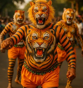 Pulikali – Thrissur’s Vibrant Onam Celebration