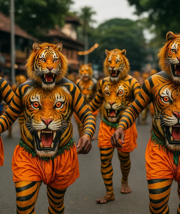 Pulikali – Thrissur’s Vibrant Onam Celebration